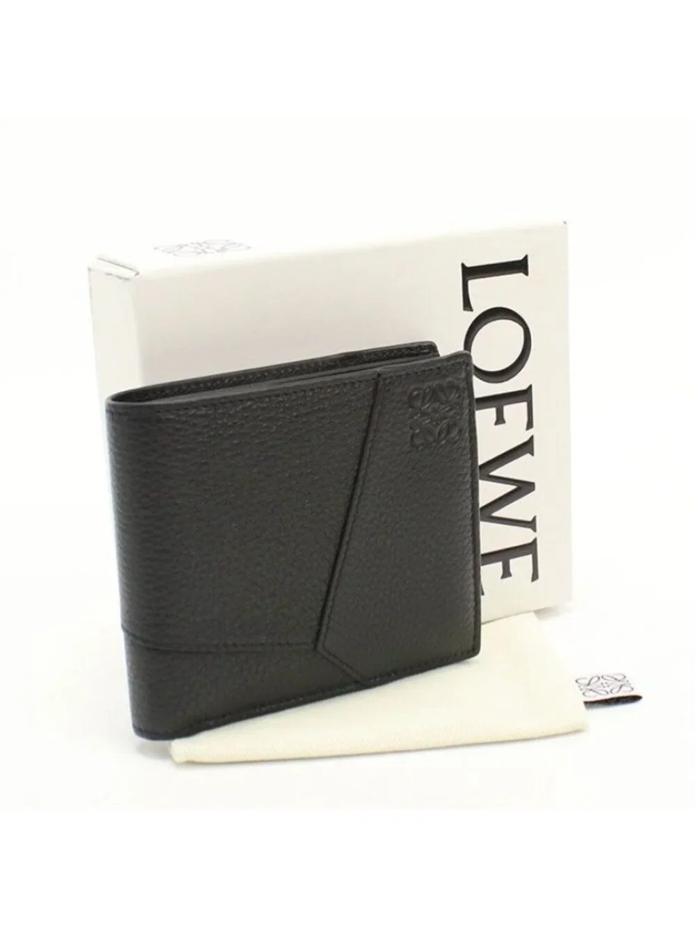 Loewe Bifold Coin Wallet Puzzle Supplement Grain Calfskin